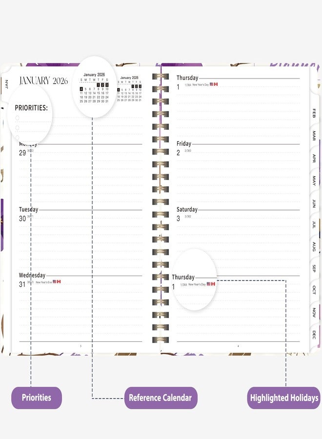 VALOME 2026 Planner, January 2026-December 2026 (Violet) - Image 3