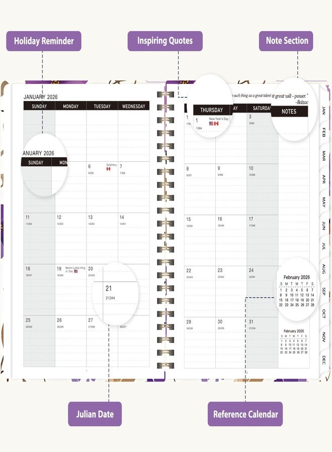 VALOME 2026 Planner, January 2026-December 2026 (Violet) - Image 2