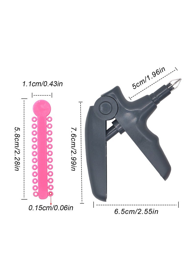 Generic Dental Ligature Orthodontic Gun for Braces Dispenser Elastic Band Tool  Bracket Kit Including Orthodontic Clip Tool and Loop Rubber Band, Bracket Rubber Band, Ligas Para Bracket Ortodoncia, Bracket Rubber Band Tool (40 pcs) - Image 4
