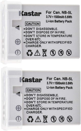 Kastar NB5L Battery 2Pack for Canon PowerShot S100 S110 SD700 SD790 SD800 SD850 SD870 is SD880 is SD890 is SD900 is SD950 is SD970 is SD990 is SX200 is SX210 is SX220 is SX230 HS - pzsku/Z82D73AA397FF64CBCAF8Z/45/1747233859/e33ee869-b00b-4def-96dc-e8529b61c9d3