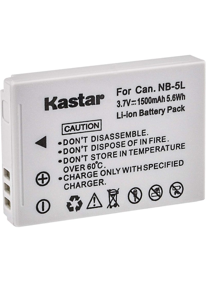 Kastar Kastar NB5L Battery 2Pack for Canon PowerShot S100 S110 SD700 SD790 SD800 SD850 SD870 is SD880 is SD890 is SD900 is SD950 is SD970 is SD990 is SX200 is SX210 is SX220 is SX230 HS  - Image 2