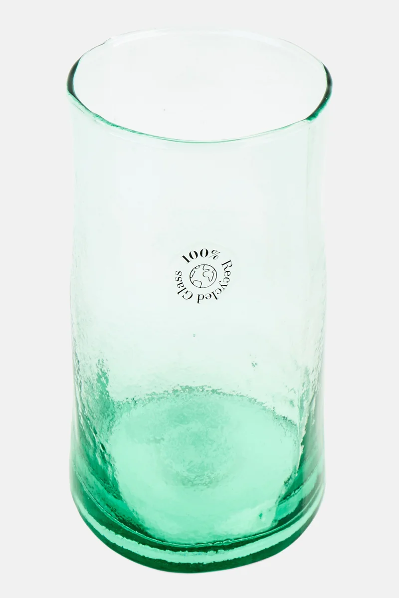 Muy Mucho Glass Vase 13 D x 22 H cm, Transparent