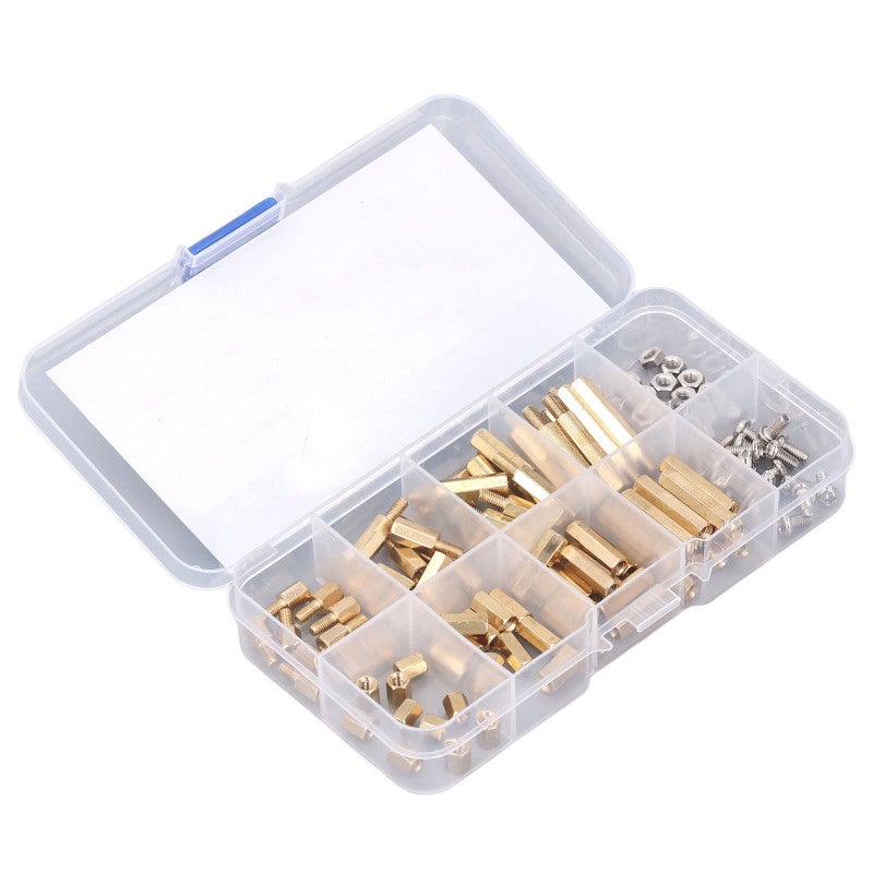 M3 Standoff Kit: 120PCS Rust Resistant Brass, Fine Workmanship - Standard Hex Size, Brass Standoff Kit for Electronics Assembly, Automotive Projects & DIY Tasks - Image 3