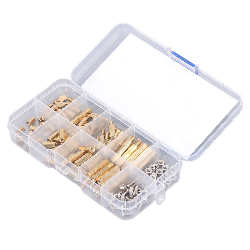M3 Standoff Kit: 120PCS Rust Resistant Brass, Fine Workmanship - Standard Hex Size, Brass Standoff Kit for Electronics Assembly, Automotive Projects & DIY Tasks - Image 4