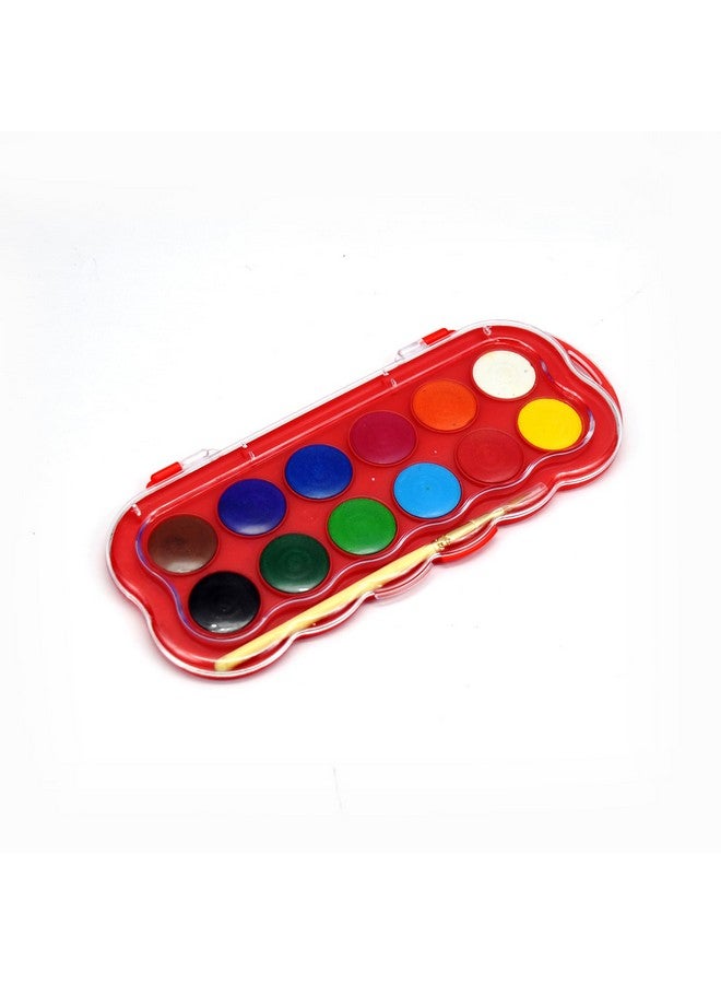 polo Water Color Cake Set - 12 Shades (20mm) - Non-Toxic, Easy-to-Use Watercolors for Painting, Art Projects, and School Supplies - Perfect for Kids and Adults - Image 3