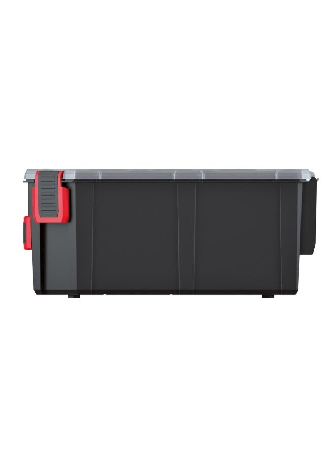 Kistenberg 30 High Durable Tool Organiser with Removable Separators Black and Clear 10.5 x 28.4 x 24.3 cm KTG302510S  - Image 2