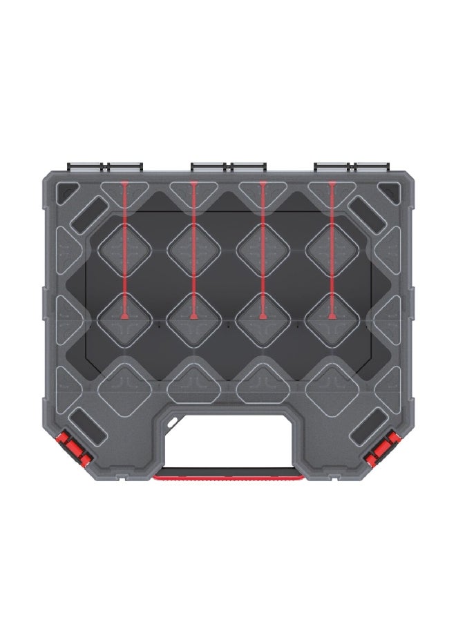 Kistenberg 30 High Durable Tool Organiser with Removable Separators Black and Clear 10.5 x 28.4 x 24.3 cm KTG302510S  - Image 5