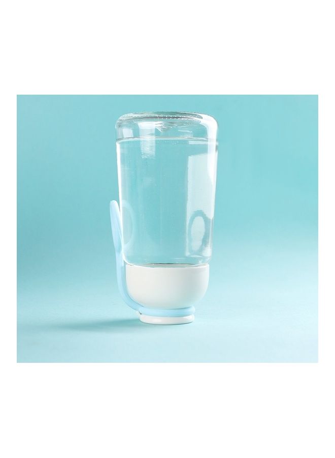 NIBEMINENT Simple Letter Glass Water Bottle blue 75x147cm - Image 1