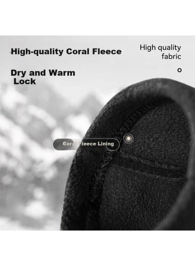 Ousen Cycling Gloves Motorcycle Autumn And Winter Warmth Plus Velvet Outdoor Windproof Waterproof Anti-slip Touch Screen Driving Full Finger Men - Image 2