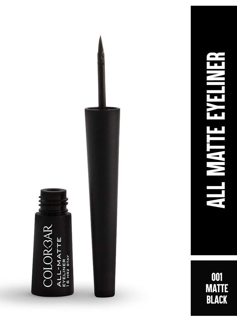 Colorbar All Matte Eyeliner Black 001 2.5ml - Image 2