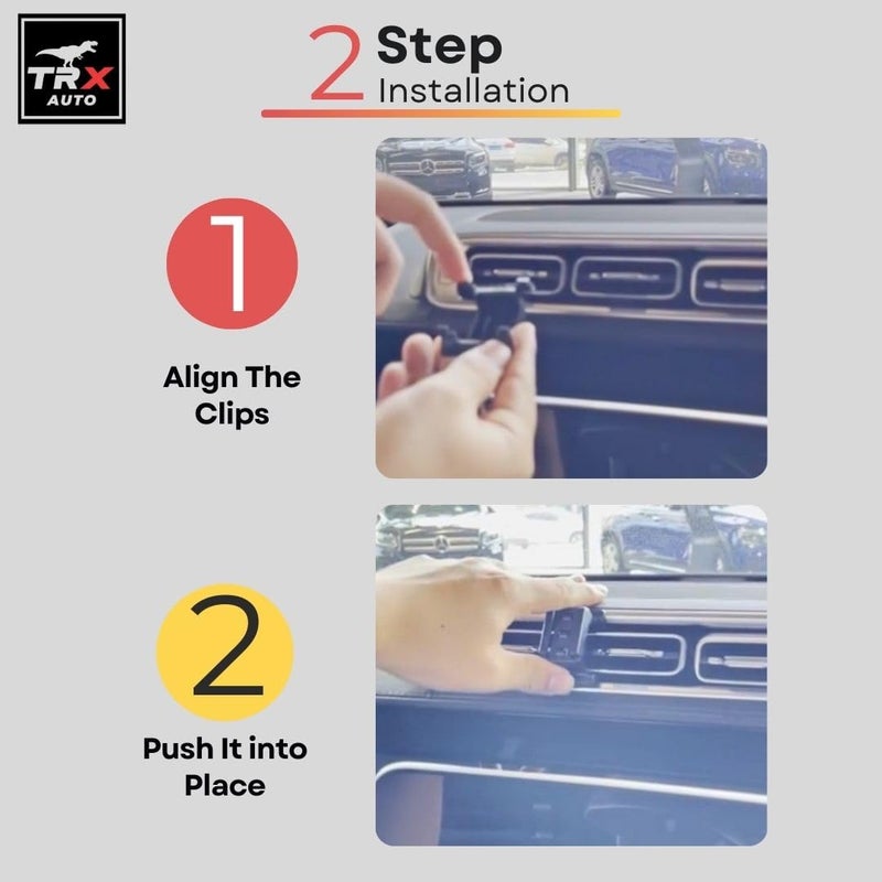 TRX AUTO Phone Holder Mount With Gravity Phone Holder For Mercedes S Class 2021 To 2025 | Mercedes Benz S450, S500, S600, S63, S65 & S Class Coupe Accessories | Mobile Phone Holder - Image 4