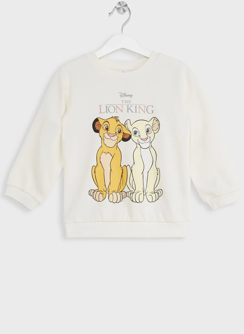 H&M Infant Minnie Print Sweatshirt And Sweatpants Set