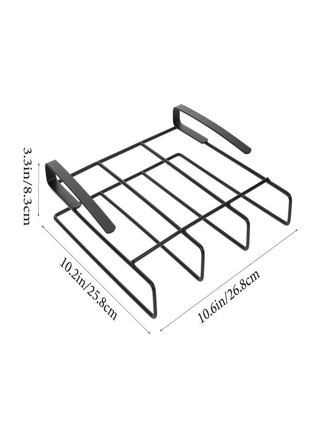 DEARMAMY Hanging Cutting Board Rack Cabinet Organizer Metal Holder for Kitchen Supplies Storage with Pot Lid and Mug Space 10.23X9.84X2.75 Inch - Image 2