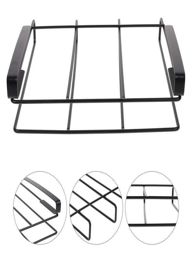 DEARMAMY Hanging Cutting Board Rack Cabinet Organizer Metal Holder for Kitchen Supplies Storage with Pot Lid and Mug Space 10.23X9.84X2.75 Inch - Image 5