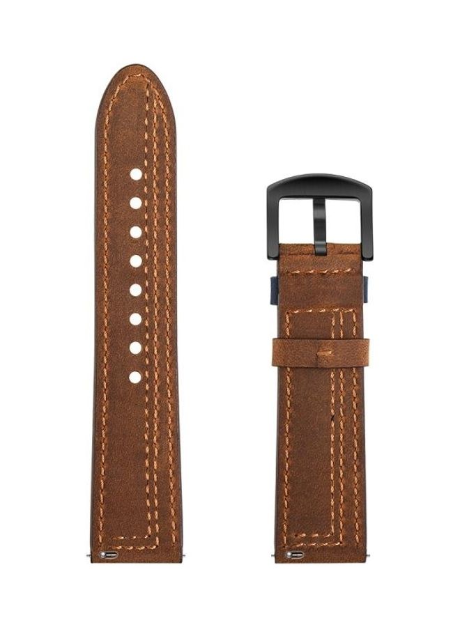 NIBEMINENT Replacement Strap for Huawei Watch GT2e / GT2 22/46mm Brown  - Image 2
