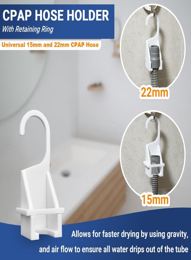 طقم تنظيف أنابيب جهاز التنفس CPAP من نيكسونتي، 9 قطع، حوض غسيل قابل للطي، حامل خرطوم CPAP، مشابك تثبيت أنابيب CPAP، حامل أنابيب CPAP، فرشاة تنظيف الأنابيب، مناسب للأنابيب القياسية بقطر 15-22 مم، مع حقيبة تخزين. - Image 3