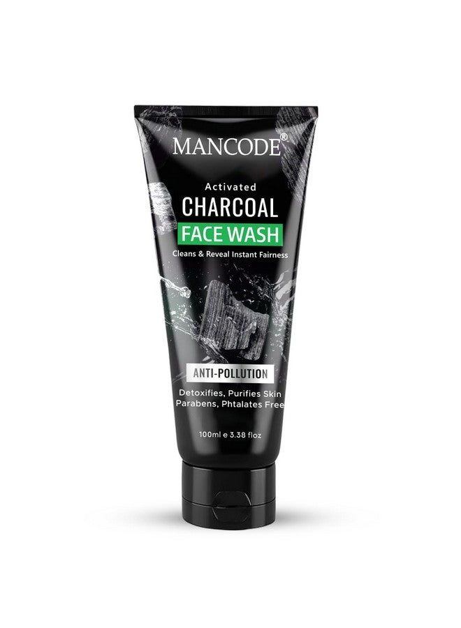 MAN CODE Mancode Activated Charcoal Face Wash for Men | Deep Cleansing, Oil Control, Anti-Pollution, and Instant Fairness | Detoxifies and Purifies Skin |100ml - Image 2
