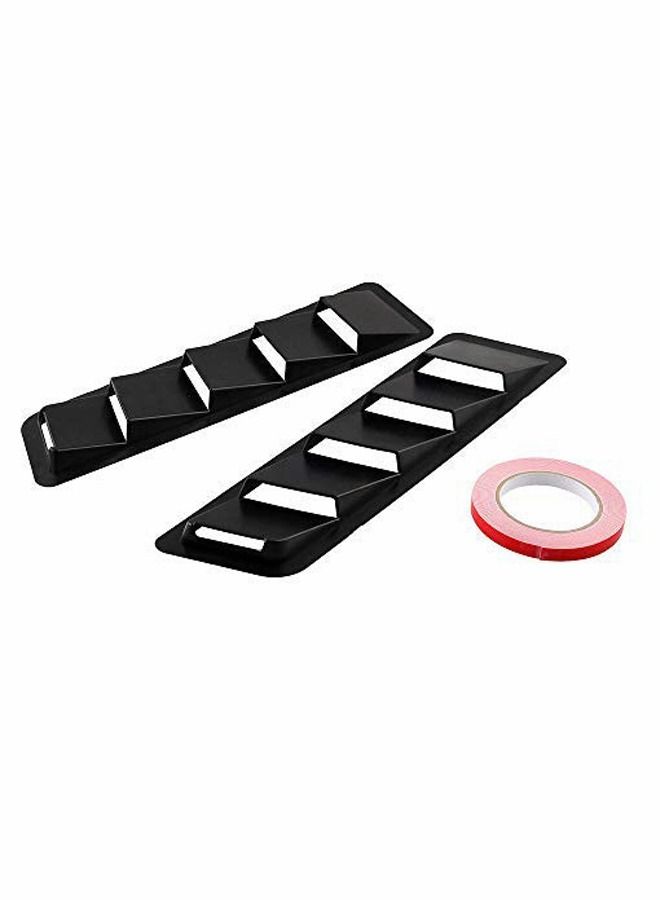 Car hood vent louvers Cold Air Flow Intake Fitment Louvers Vents Bonnet Cover Hood Vent Air Flow Intake Side Truck Decorative Cover Trim Sticker