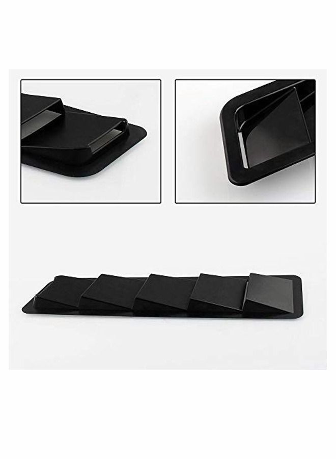 Car hood vent louvers Cold Air Flow Intake Fitment Louvers Vents Bonnet Cover Hood Vent Air Flow Intake Side Truck Decorative Cover Trim Sticker