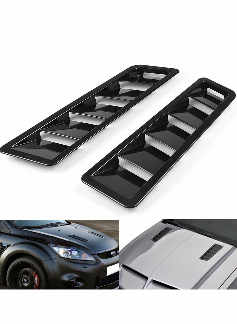Car hood vent louvers Cold Air Flow Intake Fitment Louvers Vents Bonnet Cover Hood Vent Air Flow Intake Side Truck Decorative Cover Trim Sticker