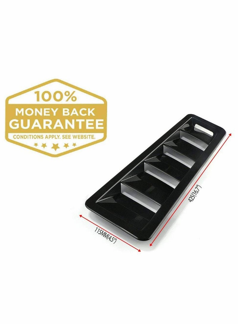Car hood vent louvers Cold Air Flow Intake Fitment Louvers Vents Bonnet Cover Hood Vent Air Flow Intake Side Truck Decorative Cover Trim Sticker