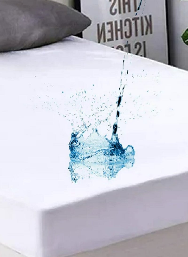 Blueberry Waterproof Super Mattress Protector Terry Towelling 100x200+20cm  - Image 1
