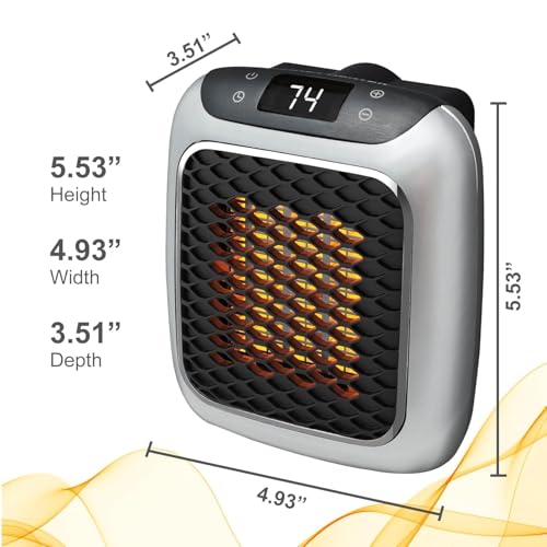 BARASTI Wall-Mounted Electric Convector Heater – Silent Infrared Fan Stove for Bathroom, Bedroom & Greenhouse | Energy-Saving Small Indoor Room Heater - Image 2