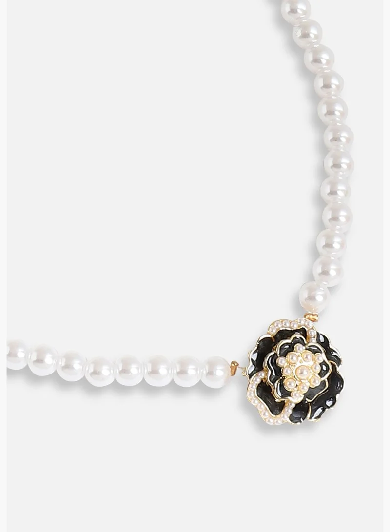 SOHI Gold Plated Pearls Casual Necklace For Women