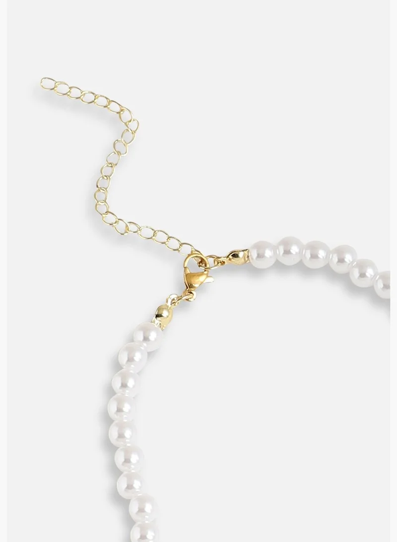 SOHI Gold Plated Pearls Casual Necklace For Women