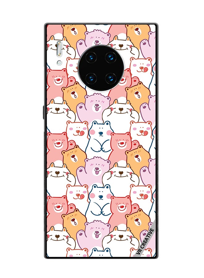 VR CREATIVE Protective Case Cover For Huawei Mate 30 Pro Cute Cartoon Bear Design Multicolour - Image 1