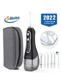 KinseiBeauty Water Dental Flosser for Teeth Cleaning, Dental Oral Irrigator with 5 Modes, 5 Jet Nozzles, 1 Toothbrush Head, IPX7 Waterproof, 300ML Water Tank  - Image 1