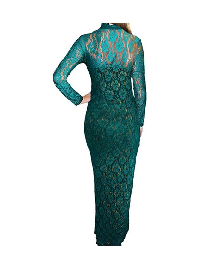 Fashion Group Long Lace Women Dress - Image 2