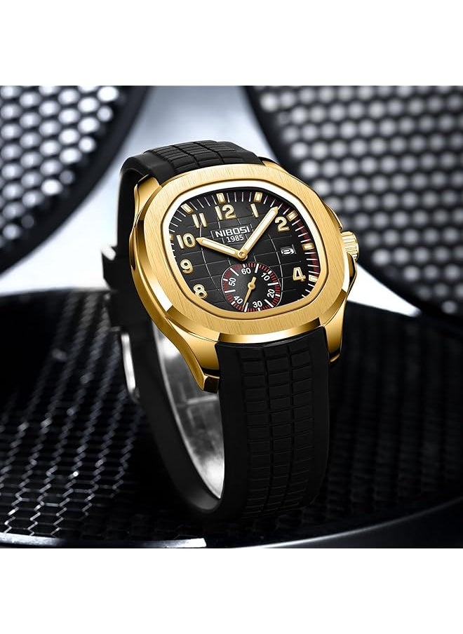 NIBOSI - Men Watches Analog Quartz Wrist Watch Men Stainless Steel Waterproof Date Business Casual Fashion Design Watches For Men - Image 1