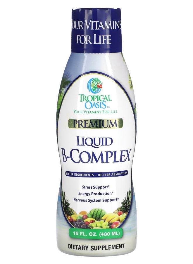 Tropical Oasis Premium Liquid BComplex 16 fl oz (480 ml)
