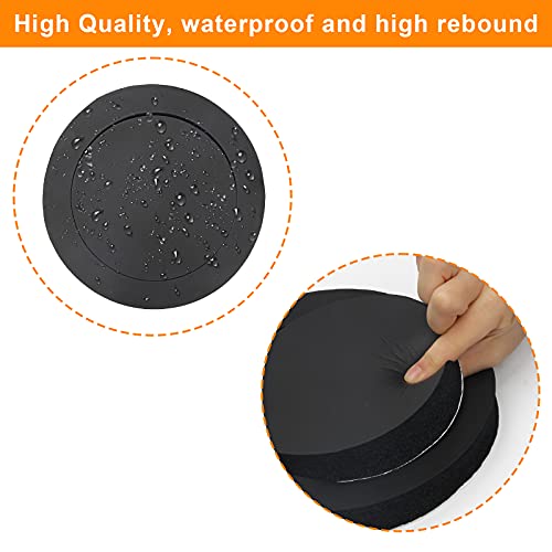 Anglekai 6.5" Foam Speaker Enhancer, AngleKai 4Pcs Self Adhesive Speaker Fast Rings, Universal High Rebound Sponge Bass Blocker Kit for Car Door Speaker Foam Rings - Image 4