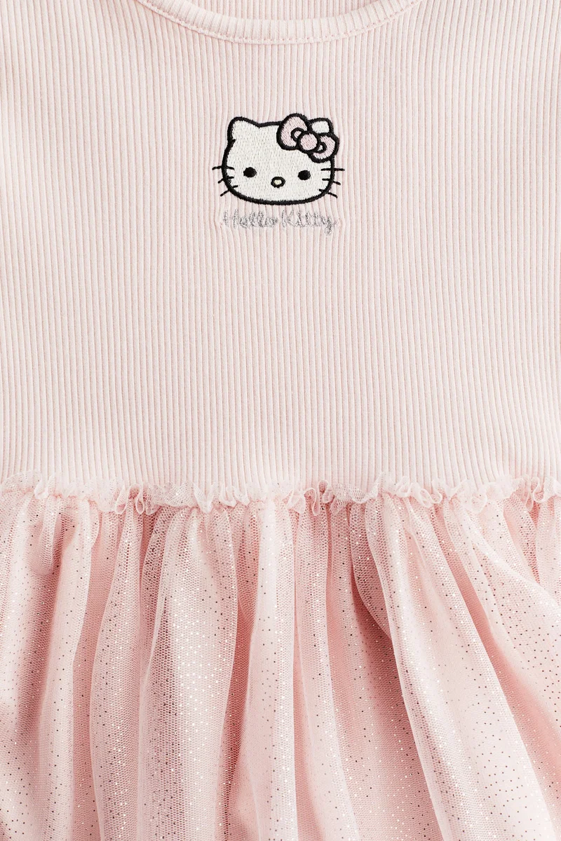 H&M Motif-detail tulle dress