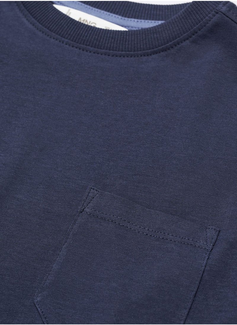 MANGO - Kids Essential Crew Neck T-Shirt - Image 1