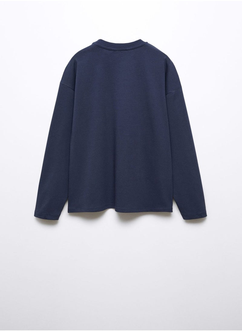 MANGO - Kids Essential Crew Neck T-Shirt - Image 1