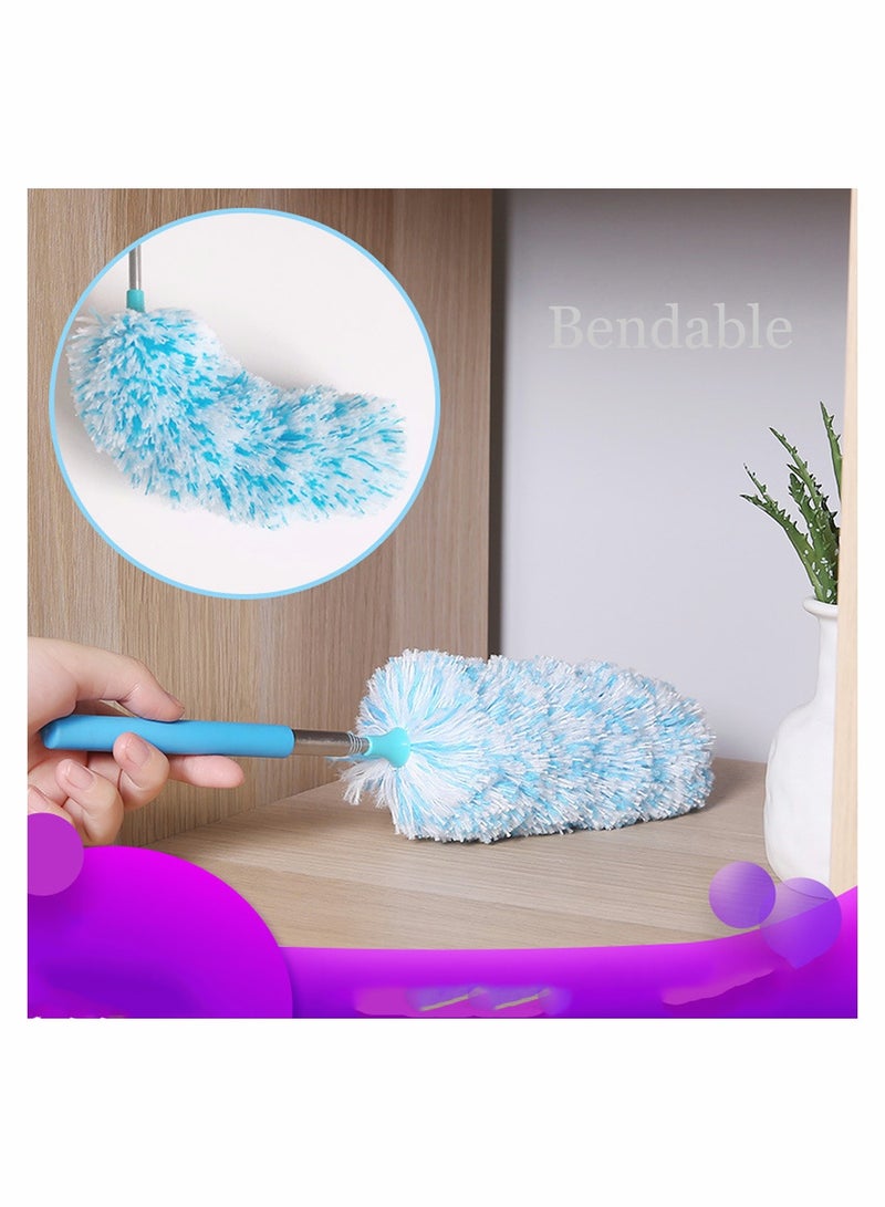 Zikra 4 Pcs Microfiber Duster Microfiber Hand Duster Washable Microfibre Cleaning Tool Extendable Dusters for Cleaning Office Car Computer Air Condition Washable Duster - Image 3