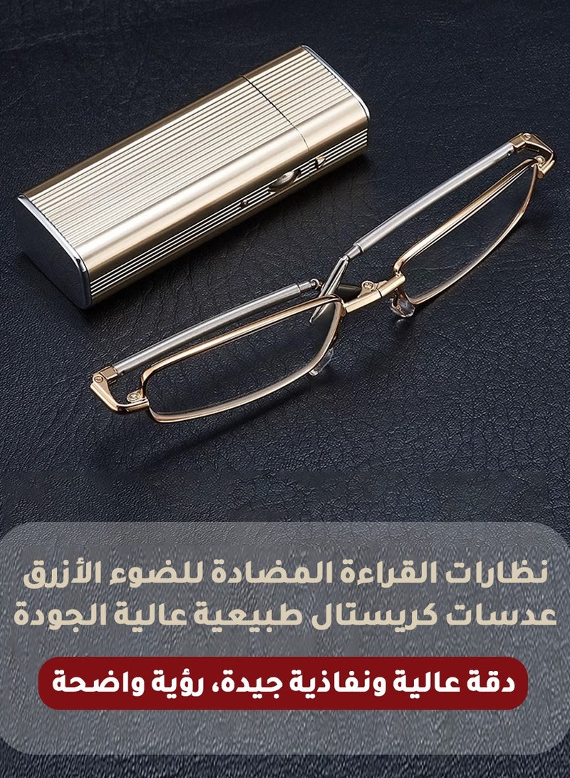 (3.0) 300，Anti-Blue Light Reading Glasses, Lightweight and Portable, Retractable and Foldable, Designed Specifically for People Over 40, Perfect Gift for Parents - Image 3