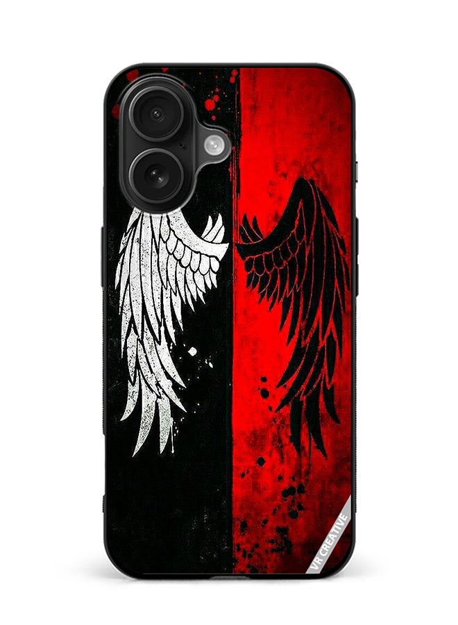 Protective Case Cover For Apple iPhone 16 Wings Design Multicolour