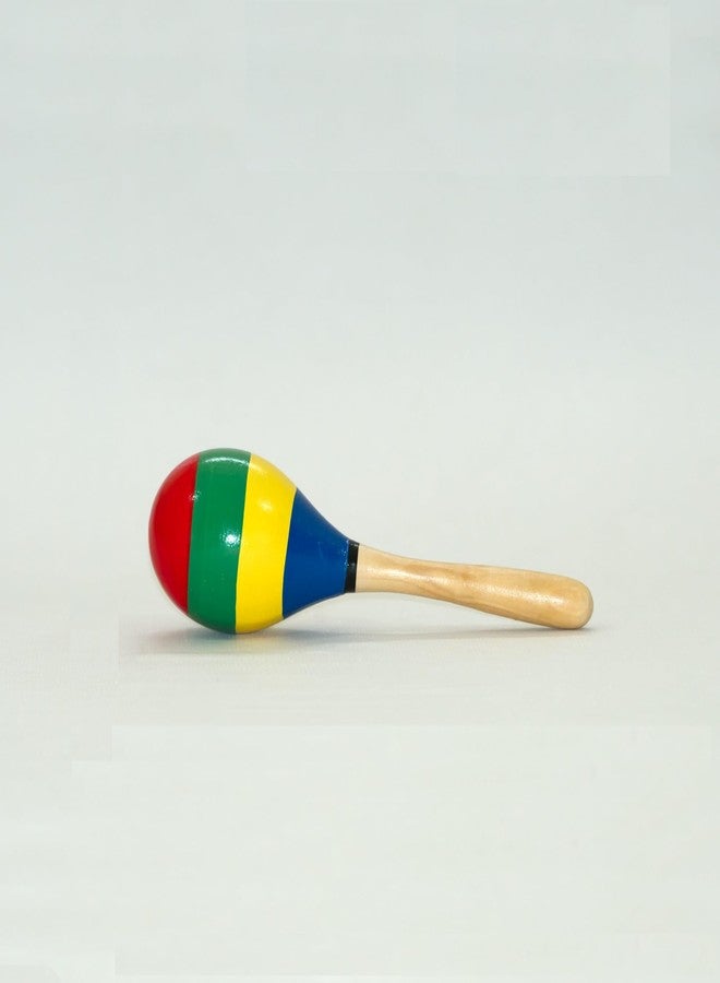 BAALVE™ Wooden Colourful Egg Shaker | Hand Shaker Toy | Hand Percussion Rattle | Early Learning Rhythm Toy | Preschool Montessori Music for Toddlers - Image 1
