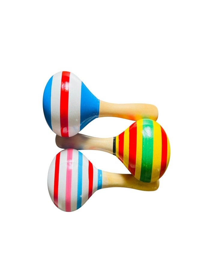 BAALVE™ Wooden Colourful Egg Shaker | Hand Shaker Toy | Hand Percussion Rattle | Early Learning Rhythm Toy | Preschool Montessori Music for Toddlers - Image 3
