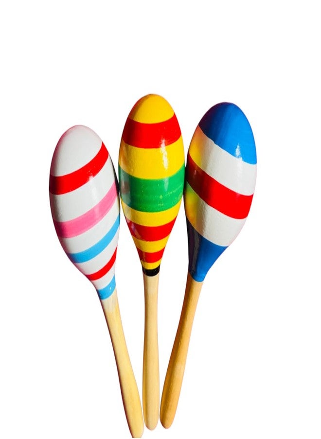 BAALVE™ Wooden Colourful Egg Shaker | Hand Shaker Toy | Hand Percussion Rattle | Early Learning Rhythm Toy | Preschool Montessori Music for Toddlers - Image 2