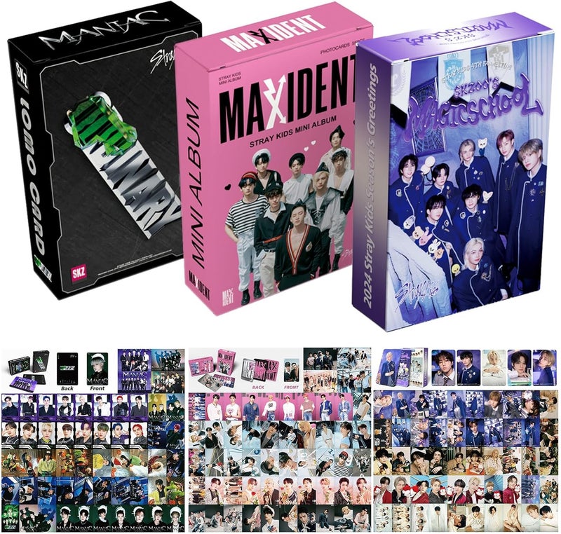 KPOPBP 3PACK/165PCS Kpop Photocards Oddinary Lomo Cards Set New Album Magic School SKZ's Fans Gift Merchandise - Image 1