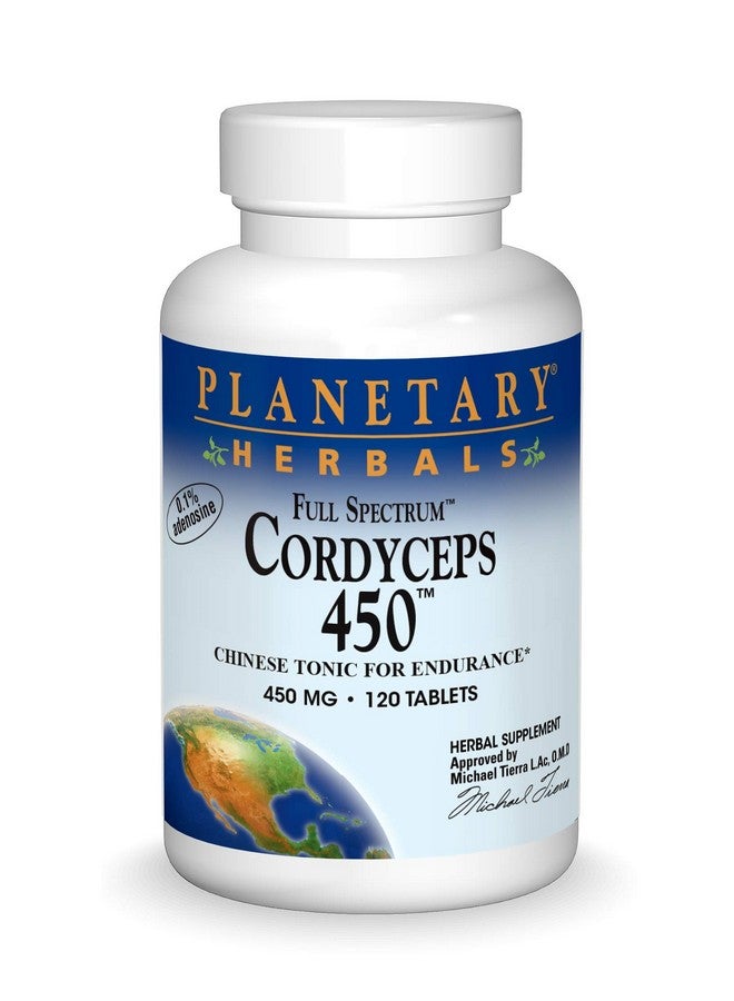 Planetary Herbals Cordyceps 450 Full Spectrum, Chinese Tonic for Endurance - Image 1