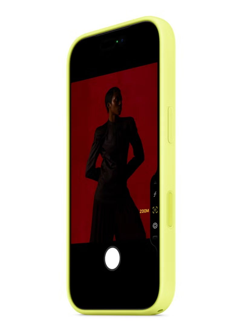 غلاف سيليكون لآيفون 17 برو مع ماج سايف – أصفر نيون - Image 4