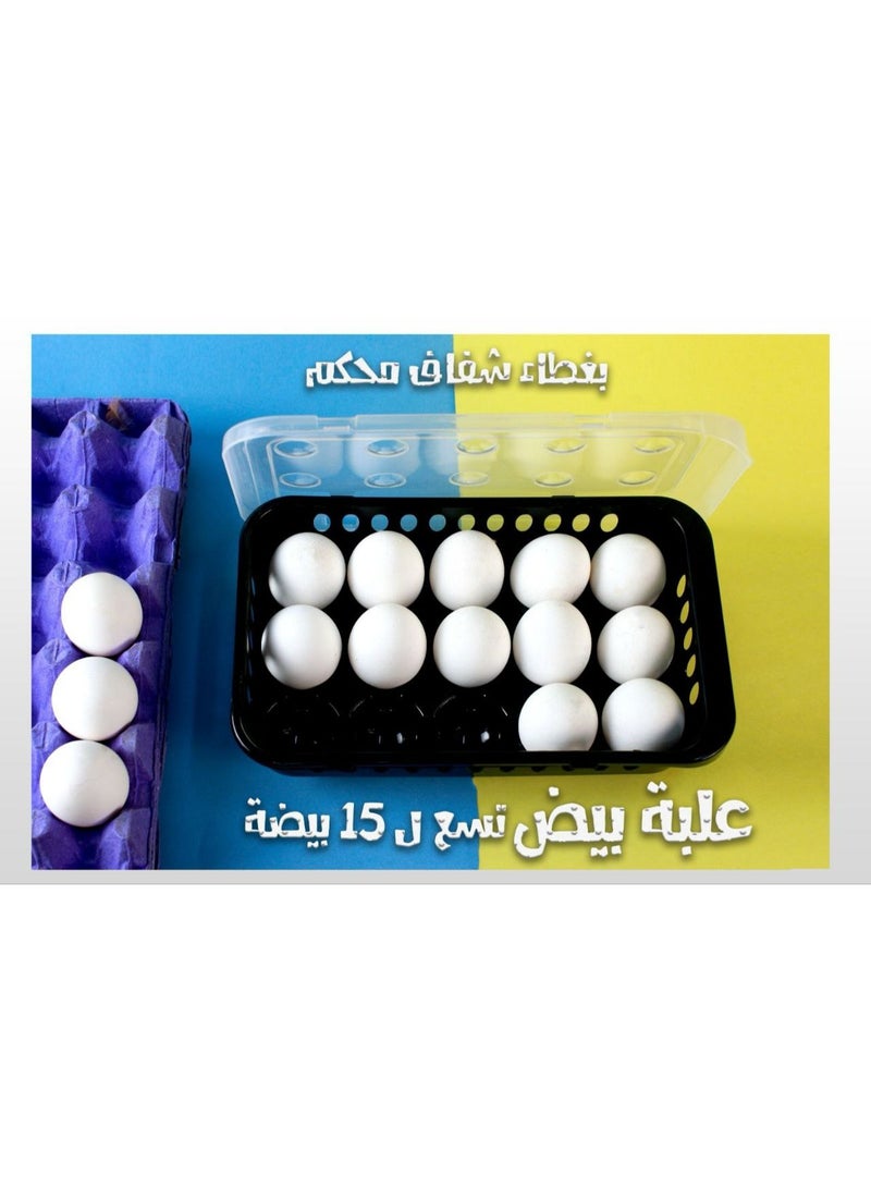 15-Egg Storage Container – Plastic Egg Holder - Image 3