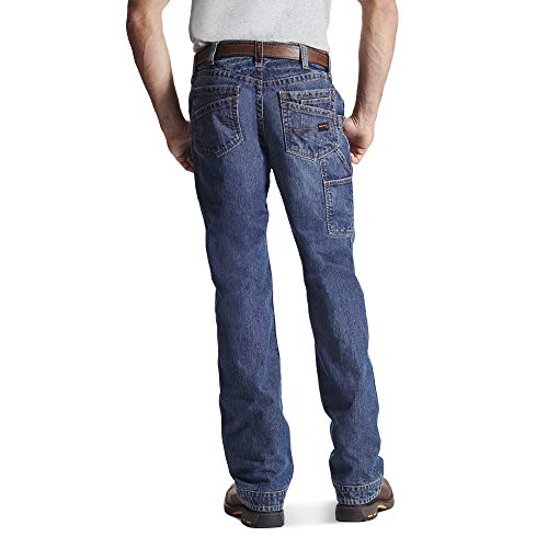 Ariat Men's FR M4 Low Rise Workhorse Boot Cut Jeans, Flint, 33W x 30L - Image 3