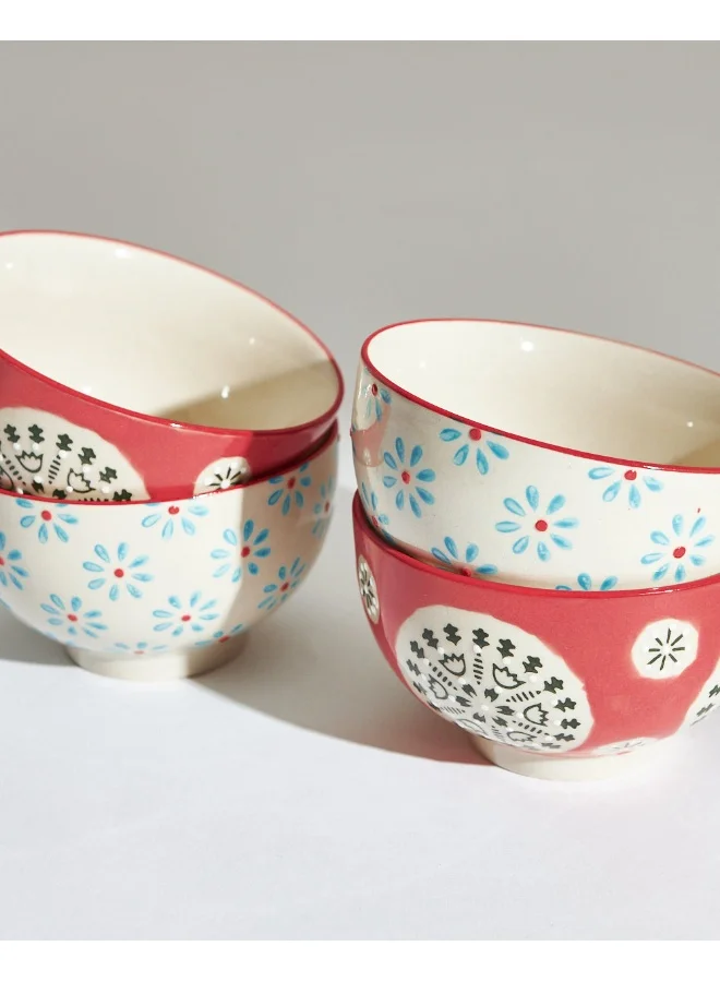 تشامباك صندوق هدايا Chumbak Hibiscus Bloom Bowls | مجموعة من 4